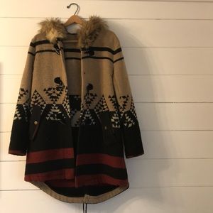 BB Dakota Aztec print coat